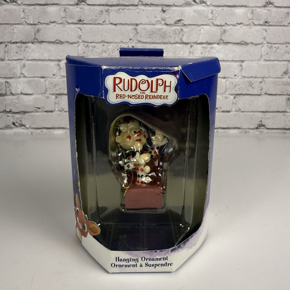 Charlie-in-Box Ornament Island of Misfit Toys Rudolph The Red Nose Reindeer NIB